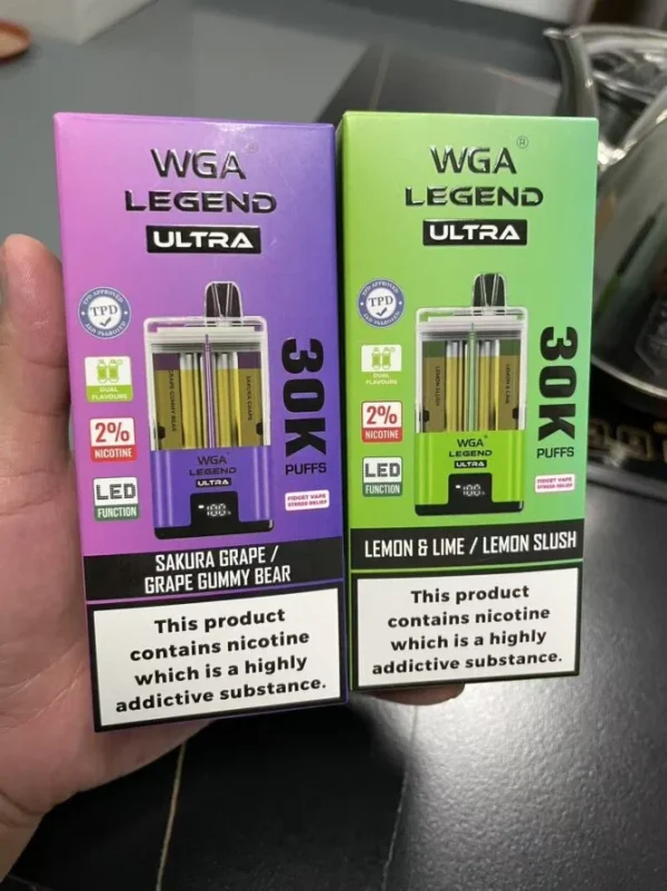 WGA Legend Ultra 30000 Refillable Vape TPD Compliant WGA 30k Puff - Image 9