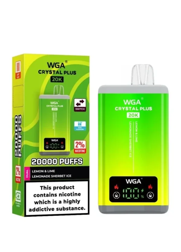 WGA Crystal Plus Switch 20000 Puffs Disposable Vape Dual flavor puff 20k - VAPEITOUT - Image 3