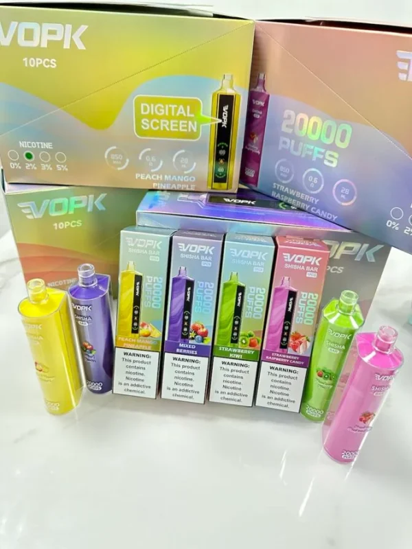 Vopk 20k shisha bar Puffs Screen Display disposable vaper how to vape puff 20000 - Image 7