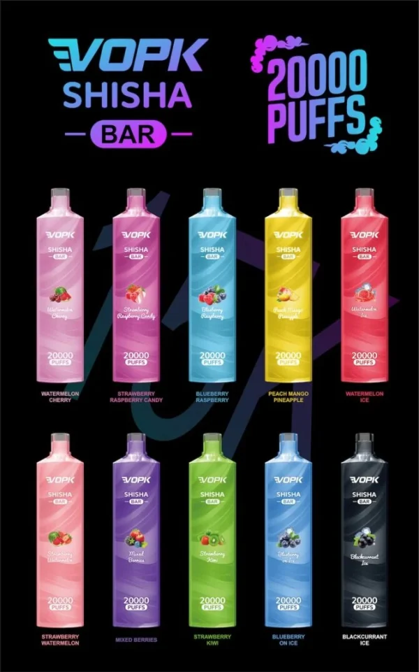 Vopk 20k shisha bar Puffs Screen Display disposable vaper how to vape puff 20000 - Image 4