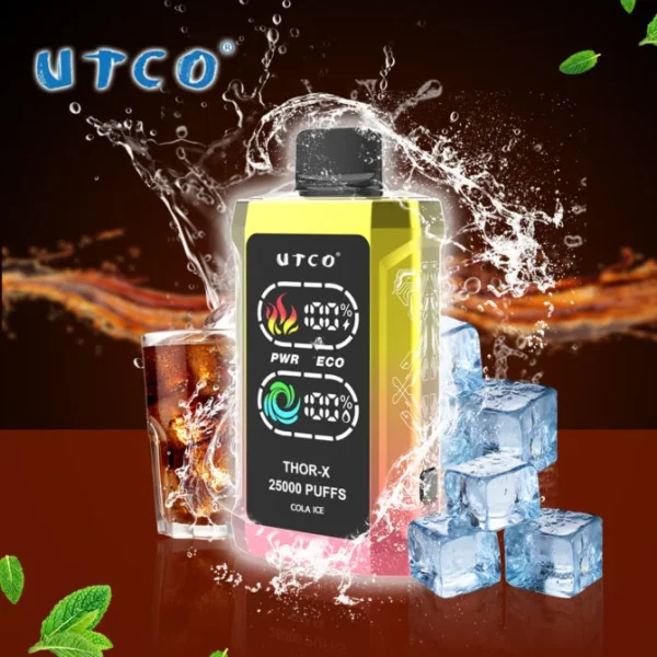 UTCO Thor-X 25000 Puffs EU ship Smart Screen Disposable Vape E Cigarettes Refillable Pod Puff 25k - Image 10