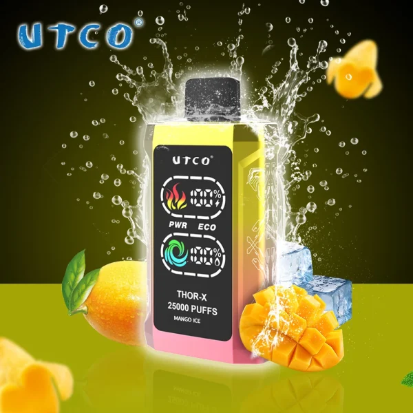 UTCO Thor-X 25000 Puffs EU ship Smart Screen Disposable Vape E Cigarettes Refillable Pod Puff 25k - Image 6