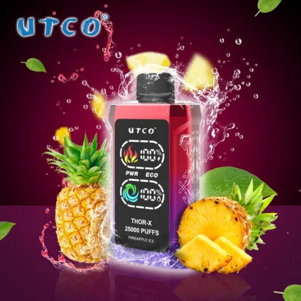UTCO Thor-X 25000 Puffs EU ship Smart Screen Disposable Vape E Cigarettes Refillable Pod Puff 25k - Image 4
