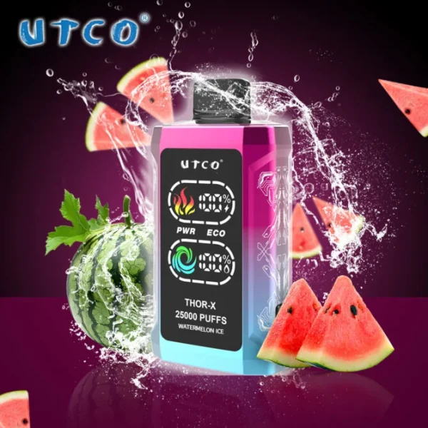 UTCO Thor-X 25000 Puffs EU ship Smart Screen Disposable Vape E Cigarettes Refillable Pod Puff 25k - Image 2