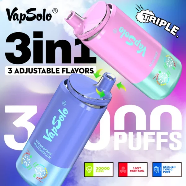 Eu ship Vapsolo Triple 30k 30000 Puffs Disposable Vape - Image 7
