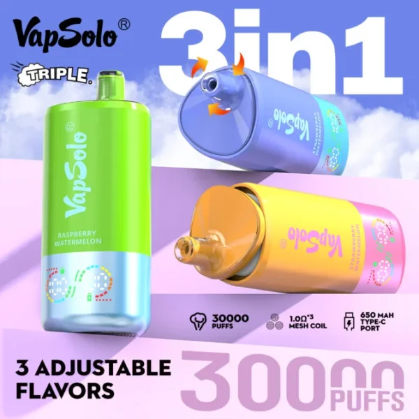 Eu ship Vapsolo Triple 30k 30000 Puffs Disposable Vape - Image 6