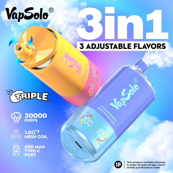 Eu ship Vapsolo Triple 30k 30000 Puffs Disposable Vape - Image 5