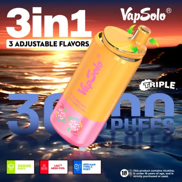 Eu ship Vapsolo Triple 30k 30000 Puffs Disposable Vape - Image 4